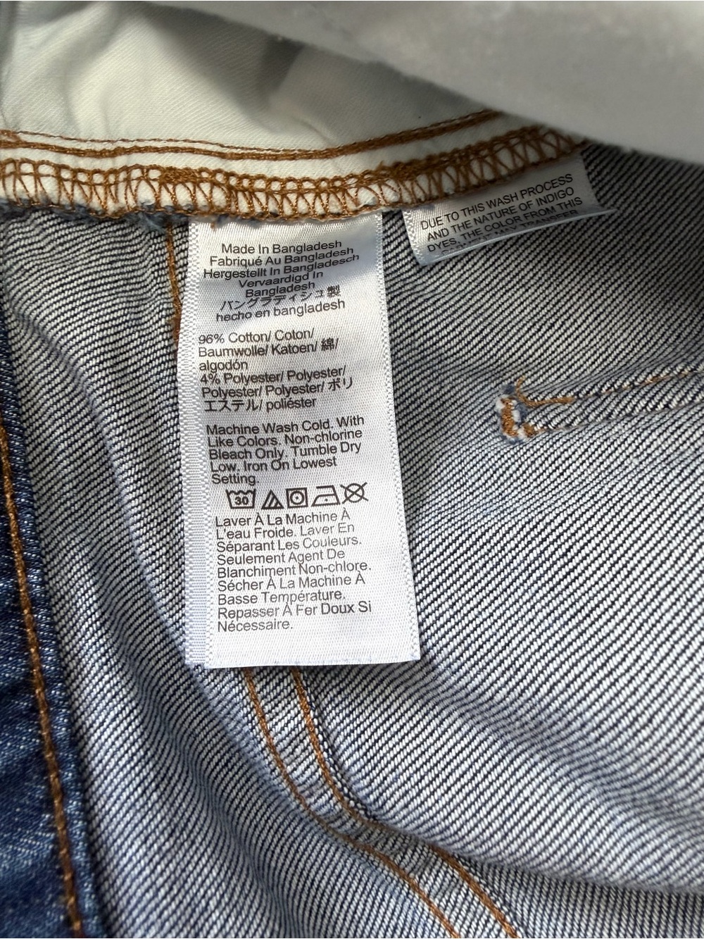 J.Crew Factory Denim Trouser Pant in Coastal Navy Wash Size 30 Tall VGUC - Picture 5 of 6